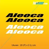 Sticker Sepeda Aleoca Logo, Frame Sticker 20x2cm