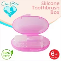 CHER BEBE SILICONE TOOTHBRUSH BOX PINK