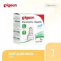 PERISTALTIC NIPPLE SLIM NECK L PIGEON 1 BOX / DOT PERISTALTIC PIGEON
