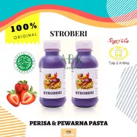 PERISA STROBERI & PEWARNA PASTA 60ML CAP 2 ANTING | STRAWBERRY ESSENCE