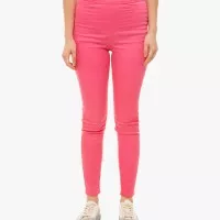 M&S - Celana Jeans Wanita - High Waist Super Skinny Jeggings - PINK - PINK, 8 REG
