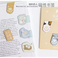 Magnetic Bookmark Pembatas Kertas Halaman Buku Bentuk Unik Lucu Imut16 - 09