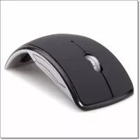 iMace Folded Super Slim Optical Wireless Mouse 2.4GHz - M016 - Black