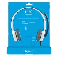 Logitech Headset H150 Stereo Dual Plug Noice Canceling Mic - White