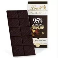 LINDT EXCELLENCE DARK CHOCOLATE COCOA 95% / COKELAT LINDT ORIGINAL