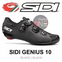 SIDI GENIUS 10 BLACK BLACK - Sepatu Cleat Road Bike - 42