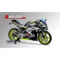 Decal Stiker Kawasaki Ninja 250 Fi Wolf Hitam