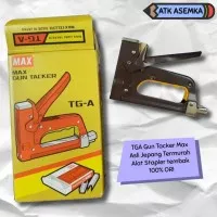 TGA Gun Tacker Max Asli Jepang Termurah/ alat Stapler tembak max ORI