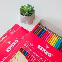 Pensil Warna KENKO 24 Superior Quality Color Pencils/24 WARNA KENKO