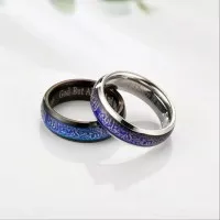 Cincin kaligrafi Arab Bisa berubah Warna / Cincin titanium