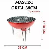 mastro grill 38cm by maspion/panggangan arang