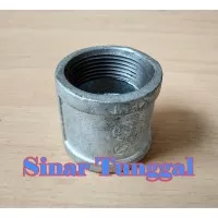 Socket Drat 1/2 inch besi Galvanis / Black Steel