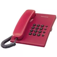 Telepon Rumah / Kantor / Kabel Panasonic KX-TS500 - Red