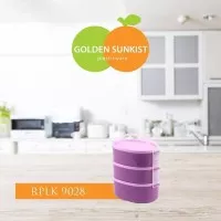 Golden Sunkist Rantang Piknik Susun Oval Lonjong Kecil Food Plastik