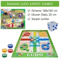 LUDO MATRAS JUMBO - MAINAN BOARD GAME LUDO KARPET No.5803