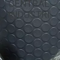 karpet lantai / karet anti slip hitam motif koin