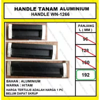 Handel Tanam Laci Lemari Aluminium Hitam Handle 1266-192