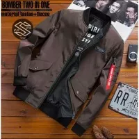 JAKET BOMBER SENSOR 2in1 PRIA TERBARU MODEL OUTDOOR EIGER TNF CONSINA