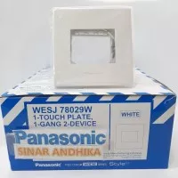 Frame Saklar Panasonic 1Gang 2Device Eco B Style E Putih Wesj78029