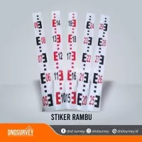 Sticker Rambu Ukur/Total station nikon topcon sokkia/gps rtk geodetik