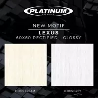 Keramik Lantai Platinum Lexus Series 60x60 KW 1 / Keramik Kilap 60x60