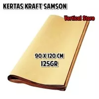 Kertas Samson Kraft / Kertas Packing Cokelat Ukuran Plano 125 gr