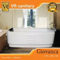 Bathtub standing GIOVANCA (Paket Whirlpool Jacuzzi)