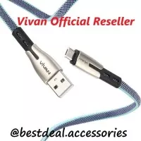 100% Original Vivan BTK-M Micro USB Data Cable High Elastic Wire Kabel