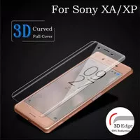Tempered Glass 3D Sony X Performance XP XA Full Lengkung Bening