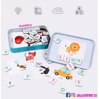 [jollyinfant.id] A 43 MAGNETIC SPELLING BOX LEARNING BOX MAGNET