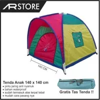 Tenda mainan camping anak karakter ukuran 140 cm