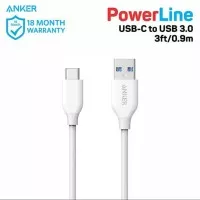 Kabel Data Anker PowerLine USB-C to USB 3.0 3ft/0.9m Putih