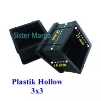 Kaki Rak Besi Holo Hollow Kotak 3x3 Plastik