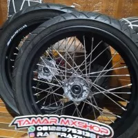 velg set ban set pelah supermoto klx 150 BF Dtracaker ring 17