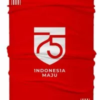 Masker Buff Bandana HUT RI 75 TH Bendera Merah Putih Indonesia Merdeka