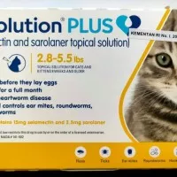Obat Kutu Revolution plus Cat 2.8-5.5 lbs Obat Kutu Kucing 1 box(3pcs