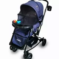 Stroller Baby Does Brea / Ayun / Depan Belakang / Kereta Dorong Bayi - Abu-abu