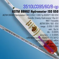 ASTM Hydrometer Specific Gravity E100 88H ISO650. ALLA FRANCE