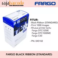 Ribbon Black STD utk Printer Fargo DTC1250E/DTC1000ME/C50 - PN: 45102