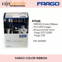Ribbon YMCKO utk Printer Fargo DTC1250E/DTC1000ME/C50 - PN: 45500