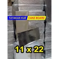 Tatakan kue 11x22 cm cake board / alas kue brownis bronis / alas kue k