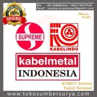 Kabel Serabut NYMHY 3x4 mm Putih Per Meter Supreme Lindo Metal