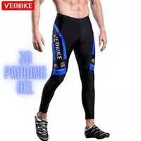 Celana Panjang Sepeda Padding Gel 3D Veobike Cycling Pants Ori Premium
