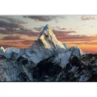 lukisan kanvas pemandangan gunung indah 90x130 cm RD