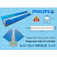 KAP Lampu TL reflector type TKO 1x18 watt lampu TL neon