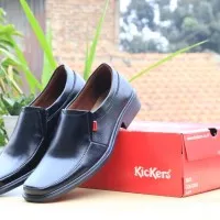 Sepatu Kickers Pantofel Pria Bahan Kulit / Sepatu Kerja Formal Pesta