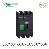 MCCB EasyPact EZC100F 3phase 60A/75A/80A/100A Schneider Electric