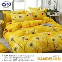 kain bahan sprei meteran katun Esra motif dandelion