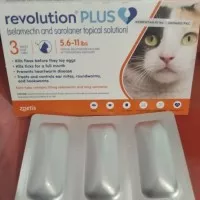 Revolution Cat plus 5.6-11lbs (2.5-5kg) Obat kutu kucing 1 tube