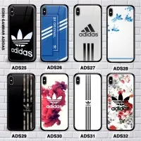 custom case adidas iPhone 5 6 6 plus 7 7 plus 8 8 plus glass case